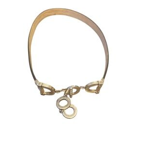 Brighton Black leather Adjustable Toggle belt